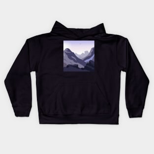 Foggy Mountain View Kids Hoodie